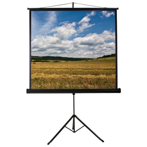 Funscreen Tripod 1:1 160cm×160cm hordozható 3 lábú állványos vetítővászon