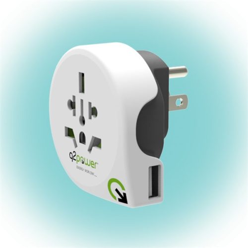 Q2 Power Q2WUS-USB Világ - USA USB utazó adapter