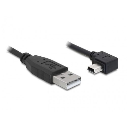 Delock 82682 USB 2.0-A apa - USB mini-B 5 tűs hajlított apa átalakító 2 m kábel