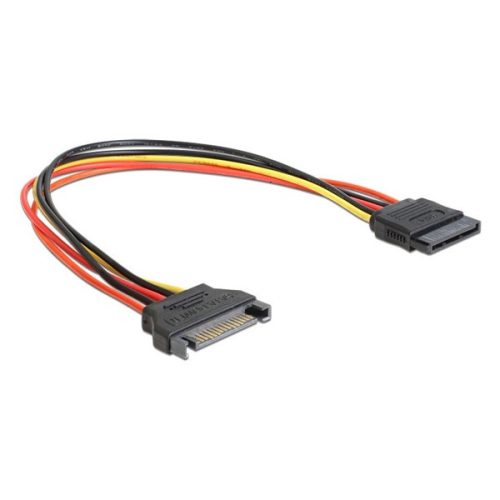 Delock 60131 SATA 15 Pin apa > SATA 15 Pin anya 30 cm hosszabbító tápkábel