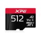 ADATA XPG 512GB SD micro XPG (SDXC Class 10 UHS-I) (AUSDX512GUI3XPGA2-R) gamer memóriakártya