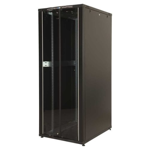 Lande LN-CK26U6060-BL CK 19" 26U 600x600 fekete álló rack szekrény