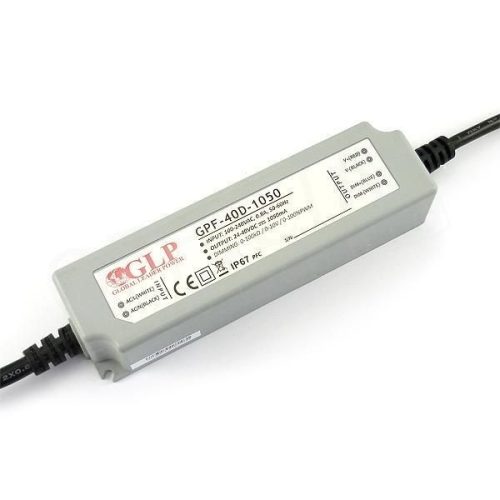 GLP GPF-40D-1050 42W 24~40V 1050mA IP67 LED tápegység