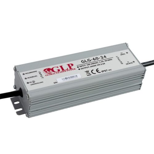 GLP GLG-60-24 60W 24V 2.5A IP65 PFC szűrős LED tápegység