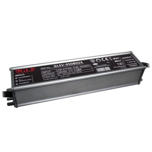 GLP GLSV-050B024 24V/2.1A 50W IP67 LED tápegység