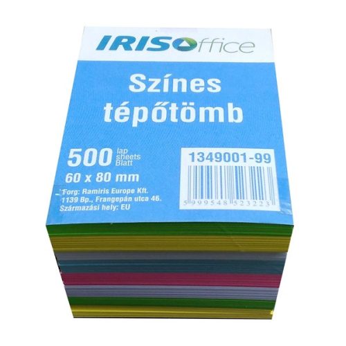 IRISOffice 6x8x5cm több színű tépőtömb