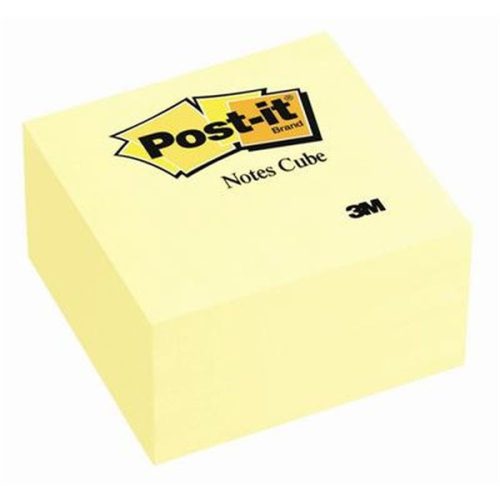 Post-it 76x76mm 450 lapos öntapadós sárga kockatömb