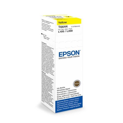 Epson C13T66444A T6644 70ml EcoTank kompatibilis sárga tintapalack