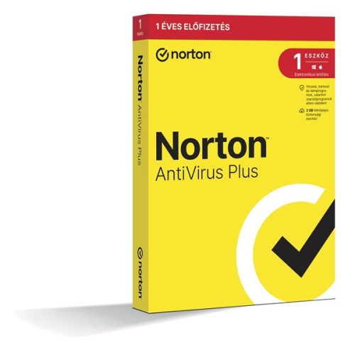 Norton Antivírus Plus 2GB HUN 1 Felhasználó 1 gép 1 éves dobozos vírusirtó szoftver