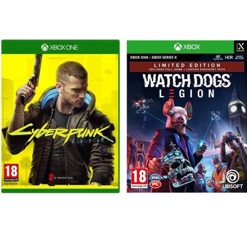 Cyberpunk 2077 (magyar felirattal) + Watch Dogs Legion Limited Edition Xbox One/Series játékcsomag