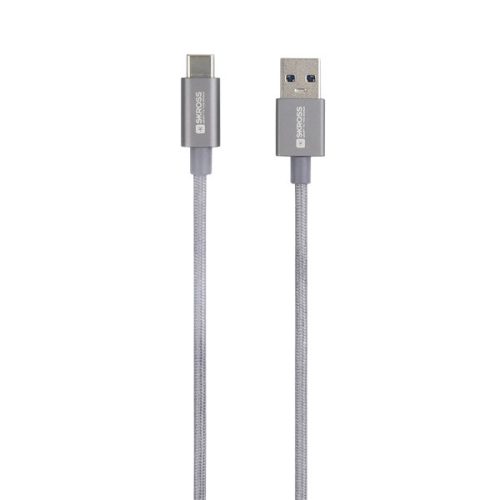 Skross USB-C-120-STEEL 1,2m USB/Type-C adat- és töltőkábel