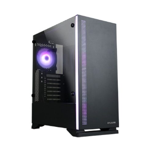 Zalman S5 fekete (táp nélküli) ablakos ATX ház