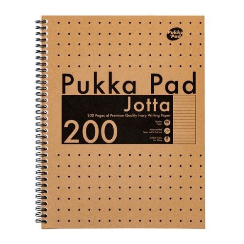 Pukka Pad Kraft Jotta Recycle A4 200 oldalas vonalas spirálfüzet