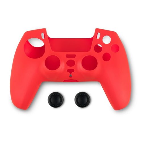 Spartan Gear 2808149 PS5 kontroller szilikon skin piros + thumb grips