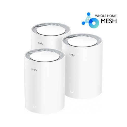 CUDY M1800(3-Pack) AX1800 WIFI 6 MESH fehér router (3db-os szett)