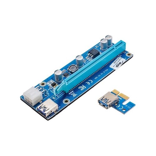 Akyga AK-CA-64 1-port PCIe x16 PCIe x1 riser card