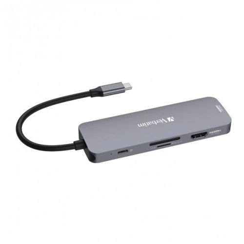 Verbatim 32151 USB-C Pro Multiport CMH-08 8in1 ezüst HUB