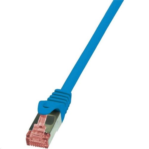 Logilink CQ2086S 7,5m Cat6 S/FTP dupla árnyékolású kék patch kábel