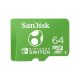 Sandisk 00220029 64B SD micro Nintendo Switch (SDXC Class 10 UHS-I) memóriakártya