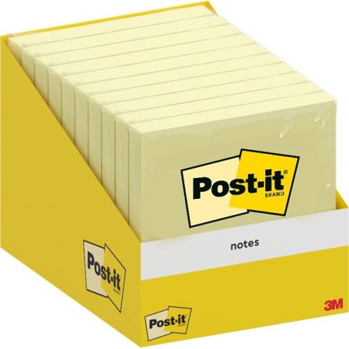 Post-It 6820-CY 76x76mm 100lap kanárisárga öntapadós jegyzettömb