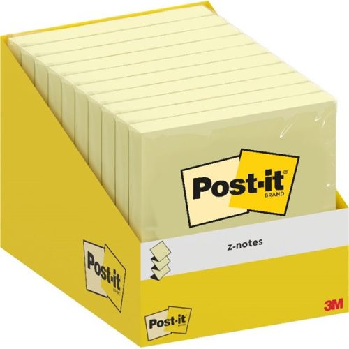 Post-it Super Sticky R330-CY 76x76mm 100lap kanárisárga öntapadós Z-jegyzettömb