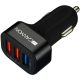 Canyon CNE-CCA07B QC 3.0 2.4A 3xUSB-A fekete autós töltő