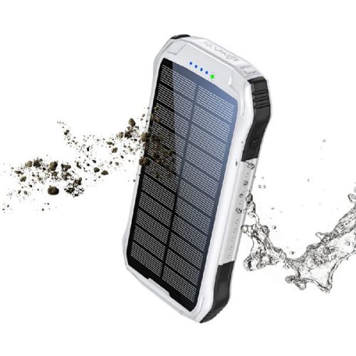 Boompods Neutron Solar fehér 10 000 mAh napelemes powerbank