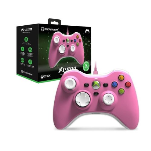 Hyperkin M01368-PI Xenon Xbox Series|One/Windows 11|10 pink Xbox liszenszelt vezetékes kontroller