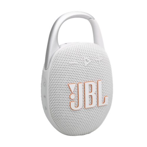 JBL Clip 5 WHT fehér hordozható Bluetooth hangszóró