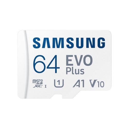 Samsung 64GB SD micro EVO Plus (SDXC Class10 UHS-I) (MB-MC64SA/EU) memóriakártya adapterrel