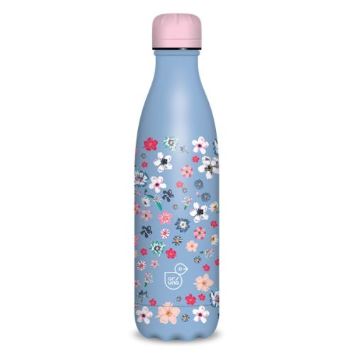 Ars Una 500 ml-es Pearl Blossom Blue 24 (5376) duplafalú fémkulacs