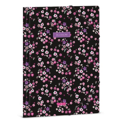 Ars Una Pearl Blossom Black 24 (5377) A4 gumis mappa