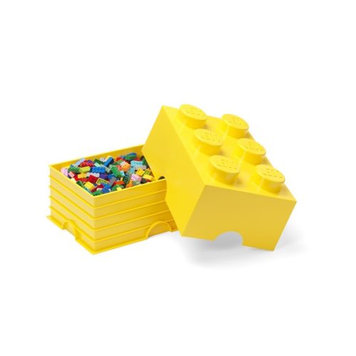 LEGO Tárolódoboz, sárga (12,1 literes)