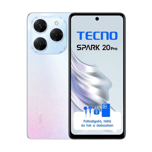 Tecno Spark 20 Pro 6,78" LTE 8/256GB DualSIM Frosty Ivory okostelefon