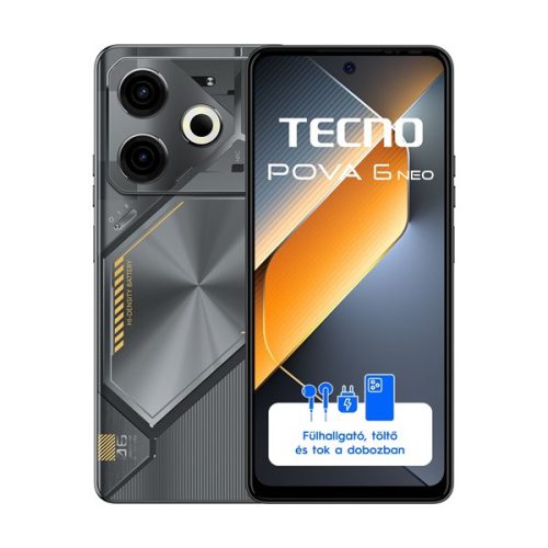 Tecno Pova 6 Neo 6,78" LTE 8/256GB DualSIM fekete okostelefon