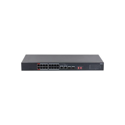 Dahua S3218-16ET-135 16x 10/100 (PoE 135W)+2x 100/1000 Uplink/SFP combo uplink PoE switch