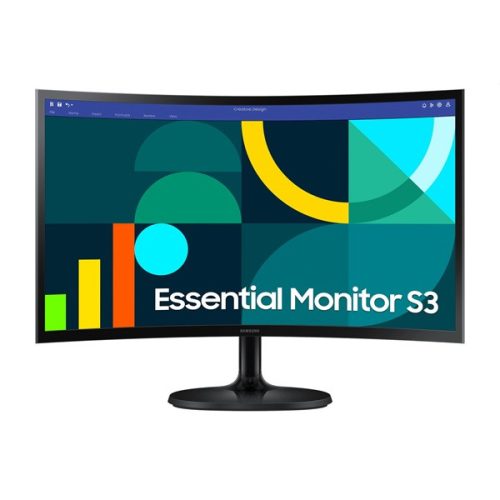 Samsung 24" LS24D360GAUXEN Essential S3 S36C FHD VA VGA/HDMI ívelt monitor