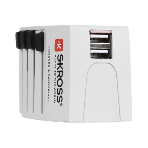 SKROSS MUV USB 2400mA, hálózati csatlakozó átalakító, beépített USB töltővel