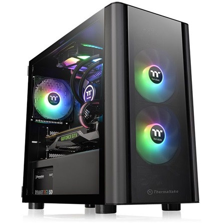 Thermaltake V150 TG táp nélküli ablakos MT Mini Tower számítógépház fekete