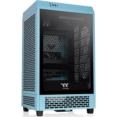 Thermaltake The Tower 200 táp nélküli ablakos MT Mini Tower számítógépház türkiz